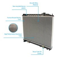 Radiator Suitable For Nissan Elgrand E50 E51 2.5L 3.5L V6 VQ35DE Imported AT MT 2000-2008
