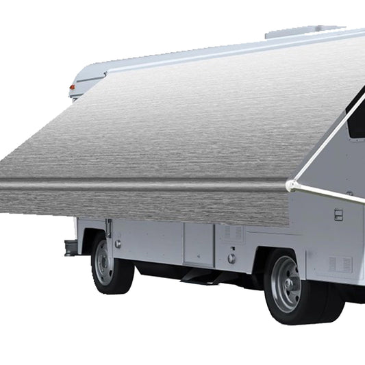 PVC Vinyl Awning Fabric Gray Fade 13-16FT Suitable For RV Caravan Trailer Camper