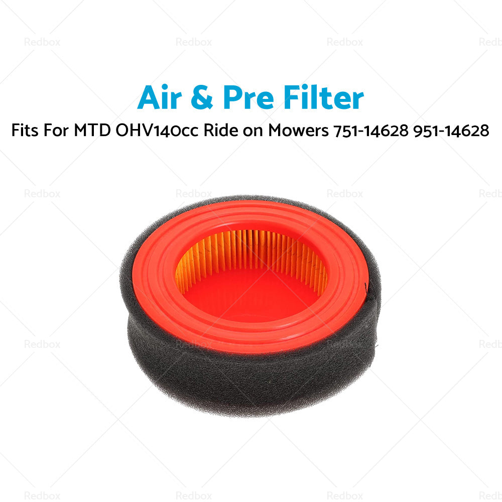 {{ Air  and  Pre Filter For MTD OHV140cc Ride on Mowers 751-14628 951-14628 }} - Buy Car Parts Online at {{ Kaka Auto Parts }}.