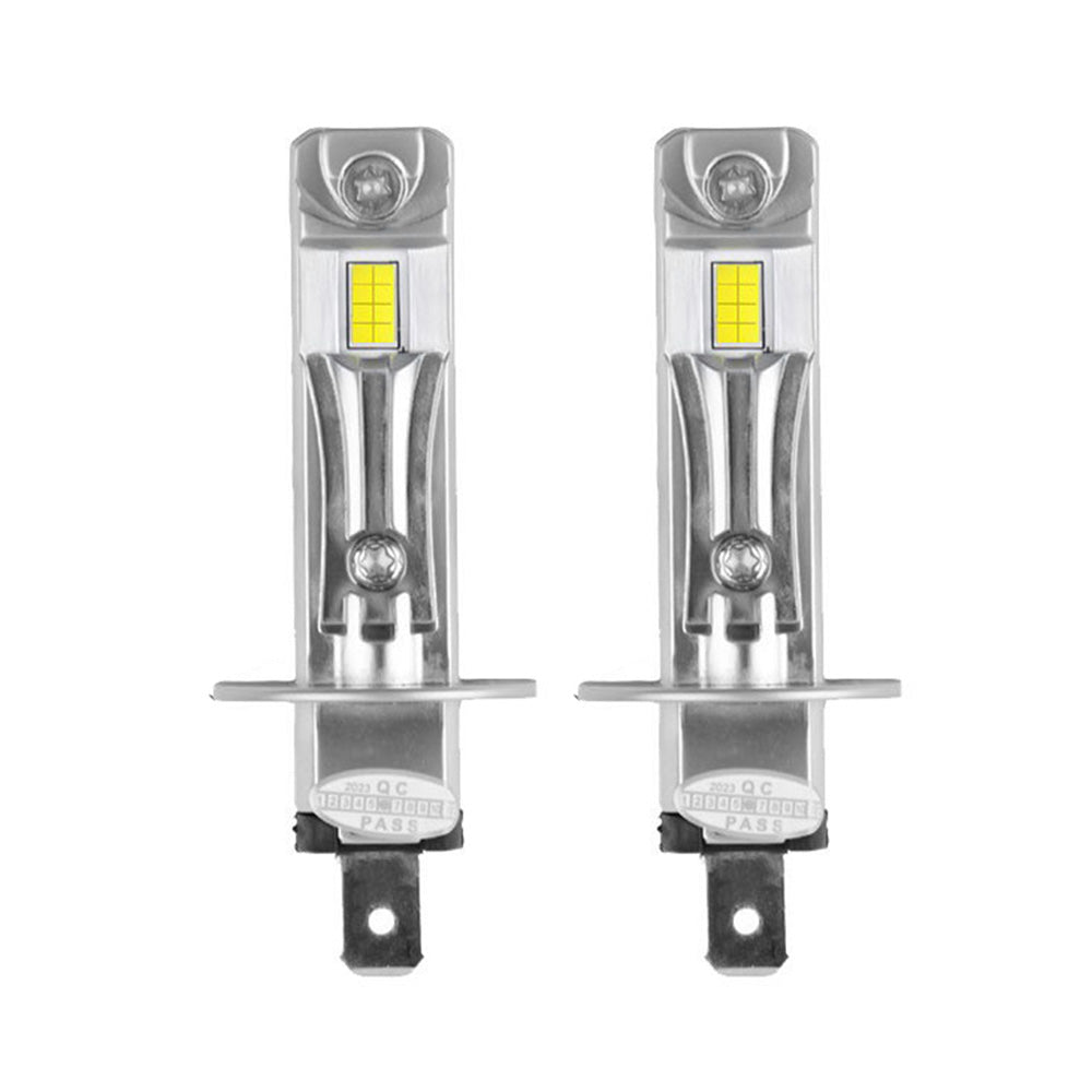 H1 LED Headlight Kit 6000K White 220W 30000LM High Low Beam Globes Suitable For Universal 12V Vehicles