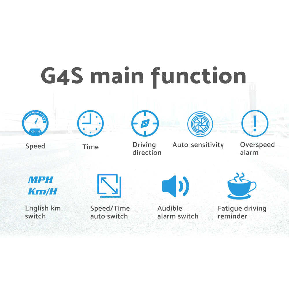 {{ HUD Head Up Display Car LED Digital GPS Speedometer Universal Overspeed Alarm }} - Buy Car Parts Online at {{ Kaka Auto Parts }}.