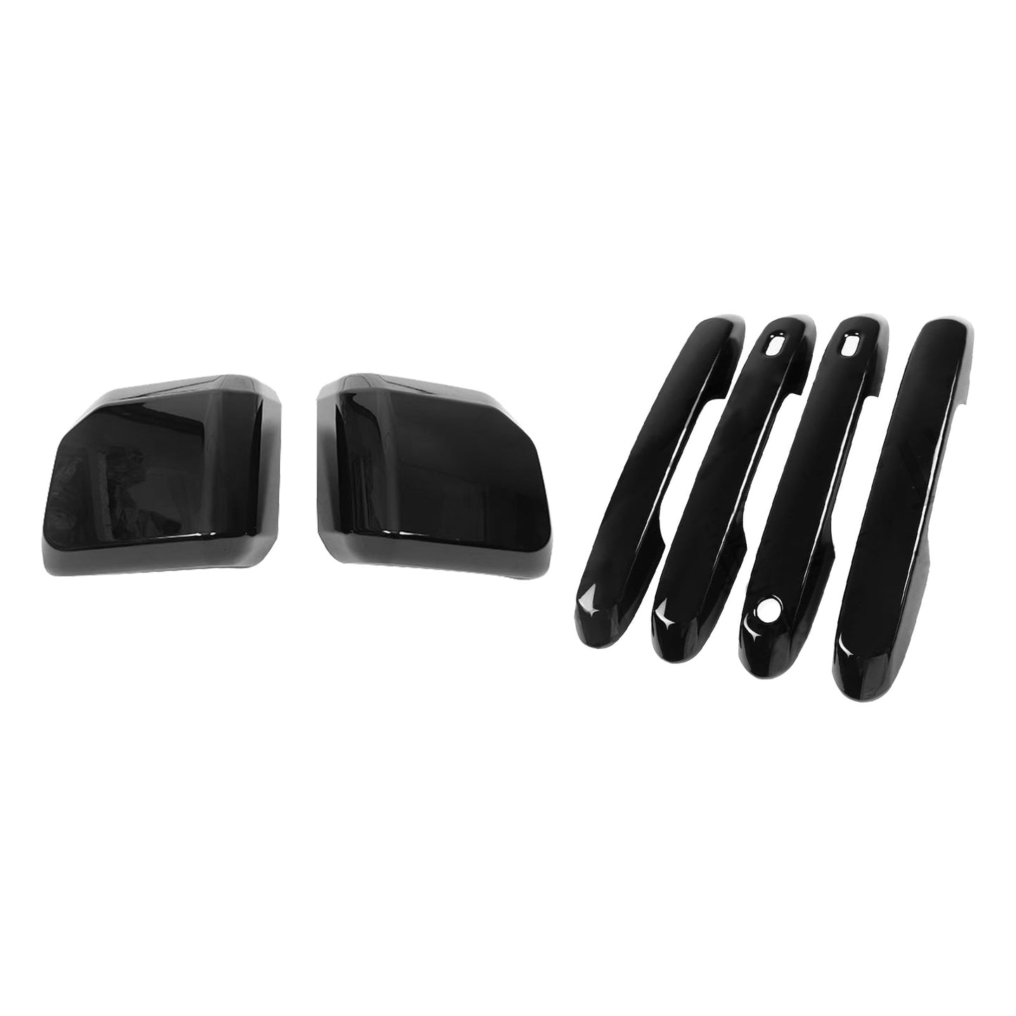 {{ Door Handle & Rearview Mirror Cover Suitable For Prado LC250 2024 Glossy Black }} - Buy Car Parts Online at {{ Kaka Auto Parts }}.