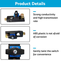 Disconnect Battery Isolator Cut Off Kill Switch Anti-Leakage Suitable For Car Boat RV 12-24V