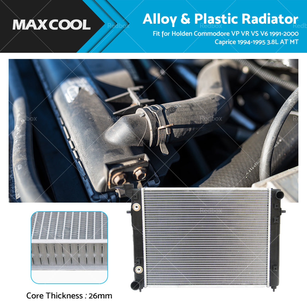{{ Radiator Suitable For Toyota Lexcen 91-97 Holden Commodore 91-00 VP VR VS V6 }} - Buy Car Parts Online at {{ Kaka Auto Parts }}.