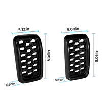 Front Grille Mesh Covers Inserts Suitable For Jeep Grand Cherokee 2017-2022 Black