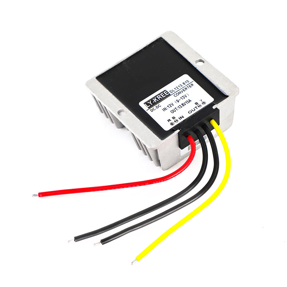 Waterproof DC-DC Converter Regulator 12V Step Up To 13.8V 15A 207W