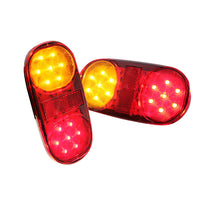 2x Trailer Tail Lights 28 LED Suitable For Truck, Camper, UTE, Caravan & 4WD Stop Indicator