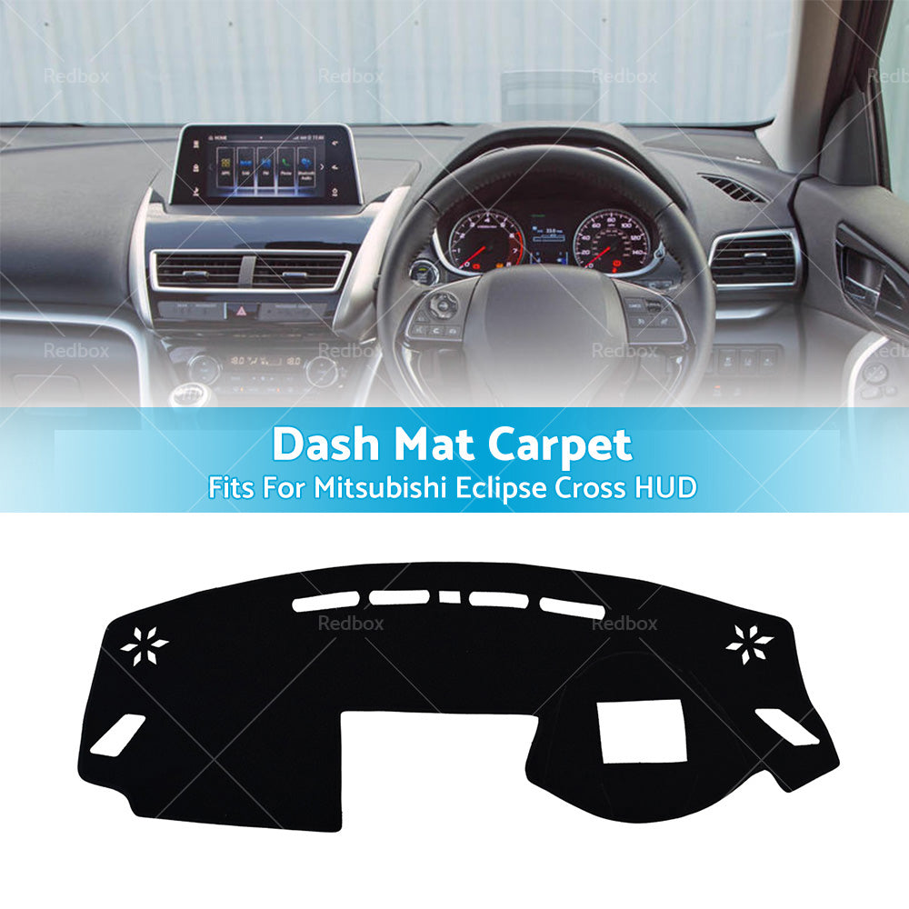 {{ Dash Mat For Mitsubishi Eclipse Cross 2017-New with HUD Dashboard Cover Black }} - Buy Car Parts Online at {{ Kaka Auto Parts }}.