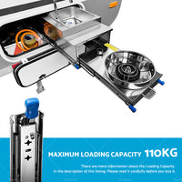 {{ PAIR 90KG Loading Capacity Locking Drawer Slide Runner Trailer 800mm or 1600mm }} - Buy Car Parts Online at {{ Kaka Auto Parts }}.