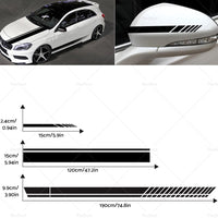{{ 5x Car Side Body Sticker Vinyl Hood Roof Decals Racing Long Stripe Universal }} - Buy Car Parts Online at {{ Kaka Auto Parts }}.