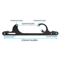 Throttle Cable Bracket Carburetor Billet Aluminum Black Suitable For Carb 4150/4160
