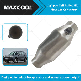 compare product 2. 5 Inch 400 Cell High Flow Performance Catalytic Converter - Metal Core 280mm