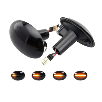 compare product 2x Black Smoked Side Indicator LED Repeater Light Mini Cooper R56 Coupe R58 R57