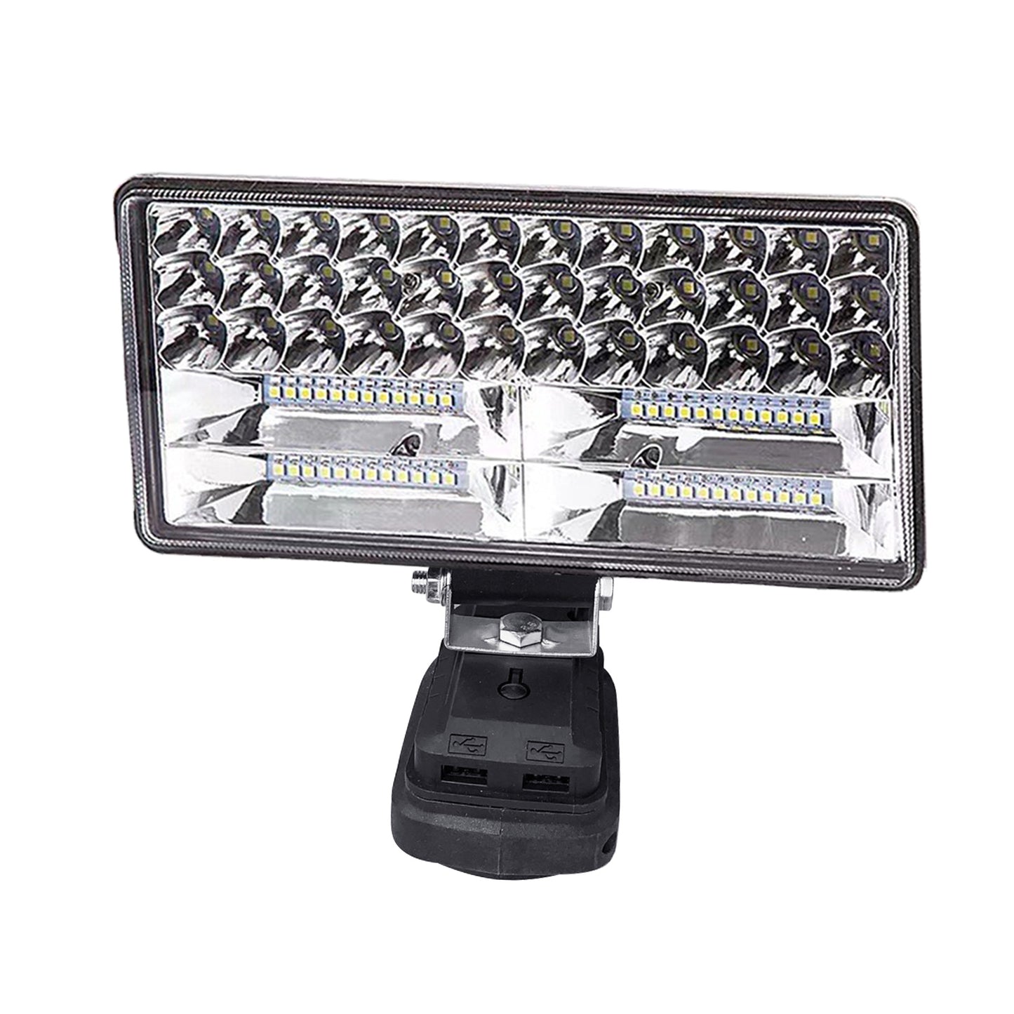 2x 18V 8in LED Work Light Torch with USB Ports Suitable For Makita Battery Camping/Flashlight Use