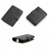 {{ RFID Blocking Leather Wallet Slim Mens Purse Trifold Credit Card Holder }} - Buy Car Parts Online at {{ Kaka Auto Parts }}.