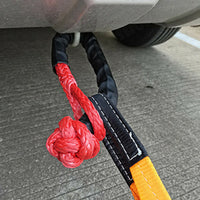 {{ Recovery Pulley Kit Suitable For Winch Ropes 3/8in 1/2in Soft Shackle Red Black }} - Buy Car Parts Online at {{ Kaka Auto Parts }}.