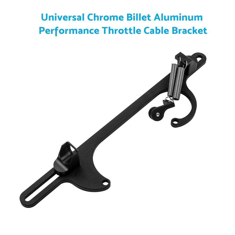 Throttle Cable Bracket Carburetor Billet Aluminum Black Suitable For Carb 4150/4160