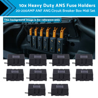 {{ 10x Heavy Duty ANS Fuse Holder 20-200AMP ANF ANG Circuit Breaker Box Midi Set }} - Buy Car Parts Online at {{ Kaka Auto Parts }}.