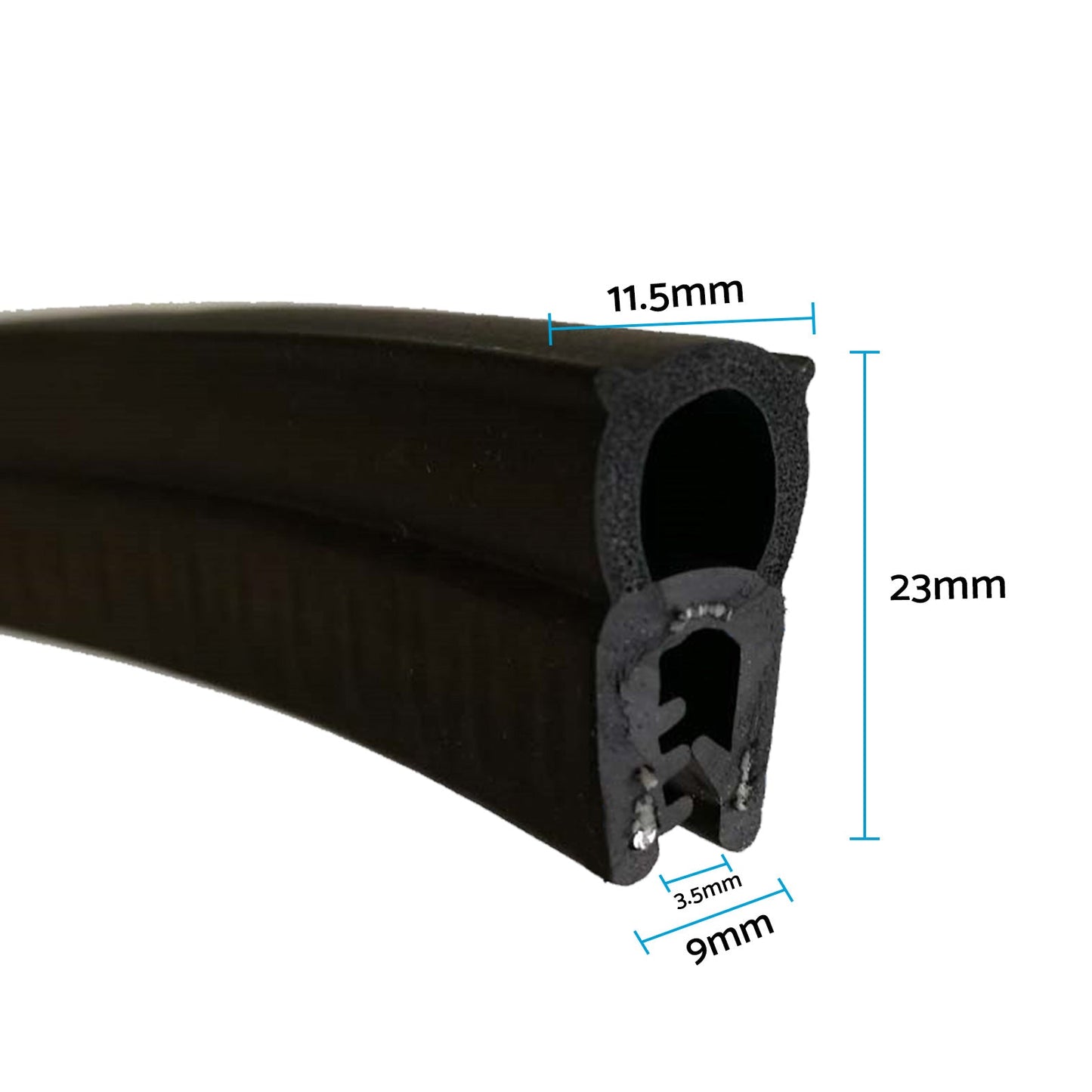 10 Meters Pinchweld Rubber Seal Edge Suitable For Toolbox Car Van Boot Seal Edge