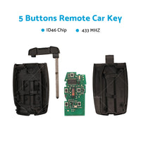 {{ 433MHz 5 Buttons Remote Car Key ID46 Chip For Land Rover Freelander 2 2007-2014 }} - Buy Car Parts Online at {{ Kaka Auto Parts }}.