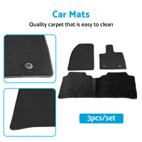 {{ 3Pcs or Set Classic Carpet Car Mats Suitable For BYD Atto 3 2022 Black }} - Buy Car Parts Online at {{ Kaka Auto Parts }}.