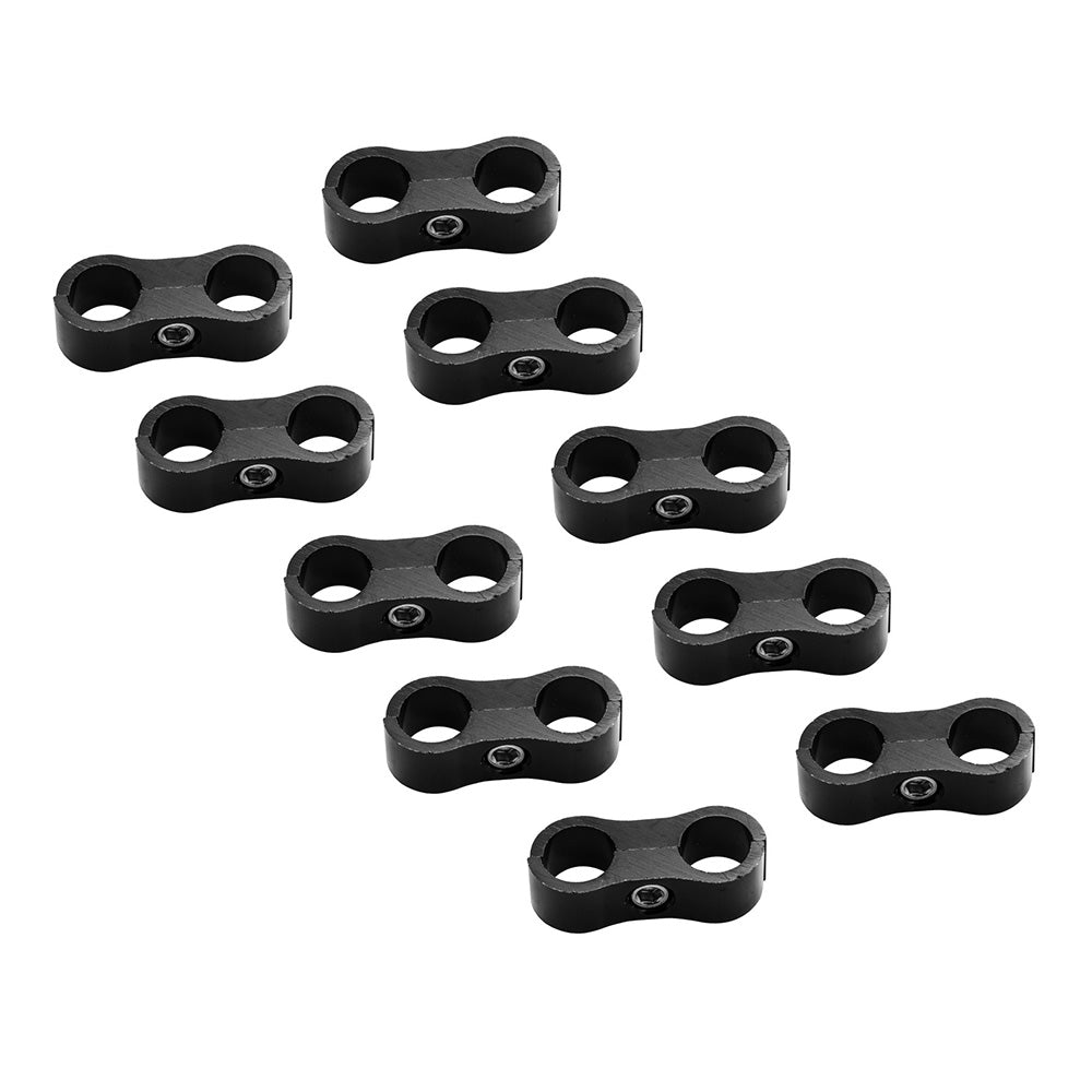 10x AN6 6AN AN-6 Nylon Braided Stainless Steel Fuel Oil Line Hose Separator Clamp