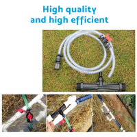 Irrigation Venturi Fertilizer Injector Kit 1/2 & 3/4 Water Tube Switch Filter Suitable For Garden Systems