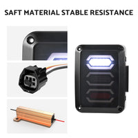 Smoked LED Tail Lights Rear Lamp Suitable For Jeep Wrangler JK 2007-2017