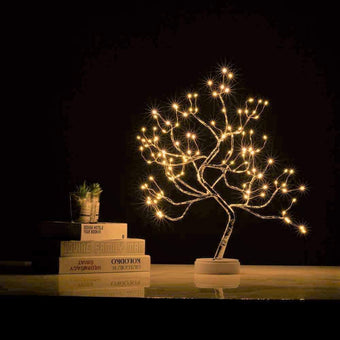 compare product Battery Powered USB LED Fairy Tree Light Copper Wire Home Party Decoration Lamp