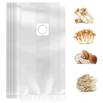 compare product 50X Mushroom Growing Bag Breathable Autoclavable Stand Up Tear Resistant Strong