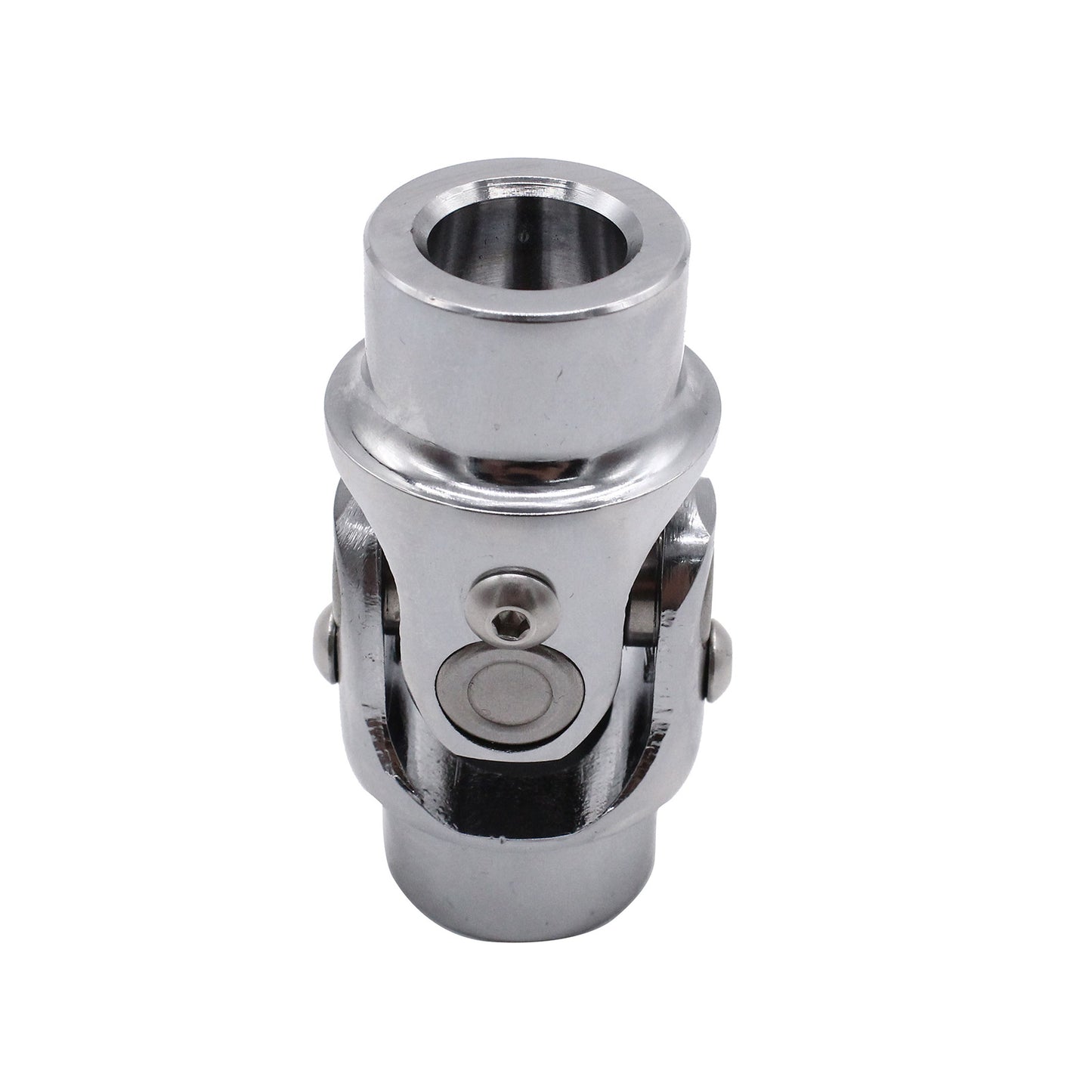 Universal Single Steering Shaft U-Joint Stainless Steel 3x3 or 4x4 inch Round