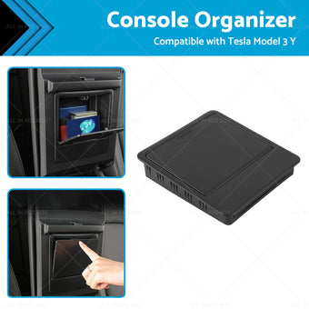 compare product Console Organizer Tray Armrest Hidden Storage Box Suitable for Tesla Model 3 Y