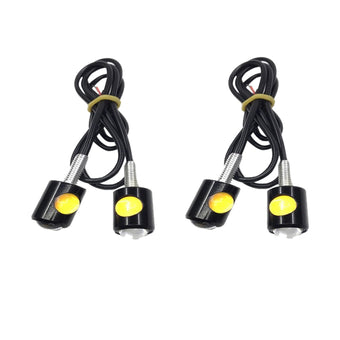 compare product 4x Universal 12V Mini Amber Motorcycle LED Indicator Turn Signal Lights