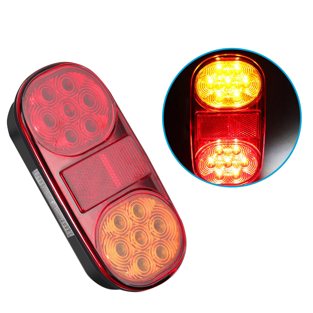2x Trailer Tail Lights 28 LED Suitable For Truck, Camper, UTE, Caravan & 4WD Stop Indicator
