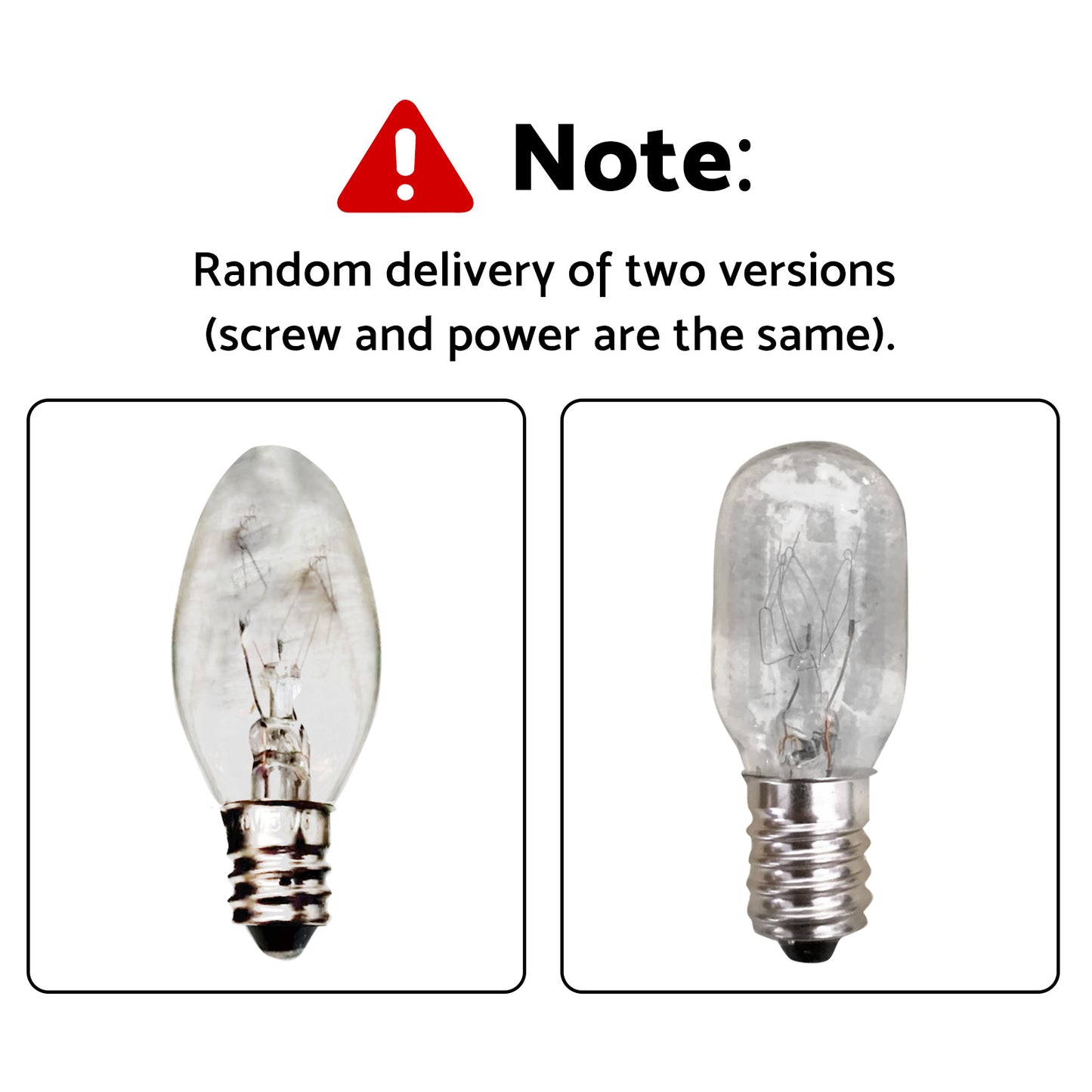 8x 7W/10W 240V E12/E14 Clear Bulbs Suitable For Night Light Replacement Warm Yellow Light