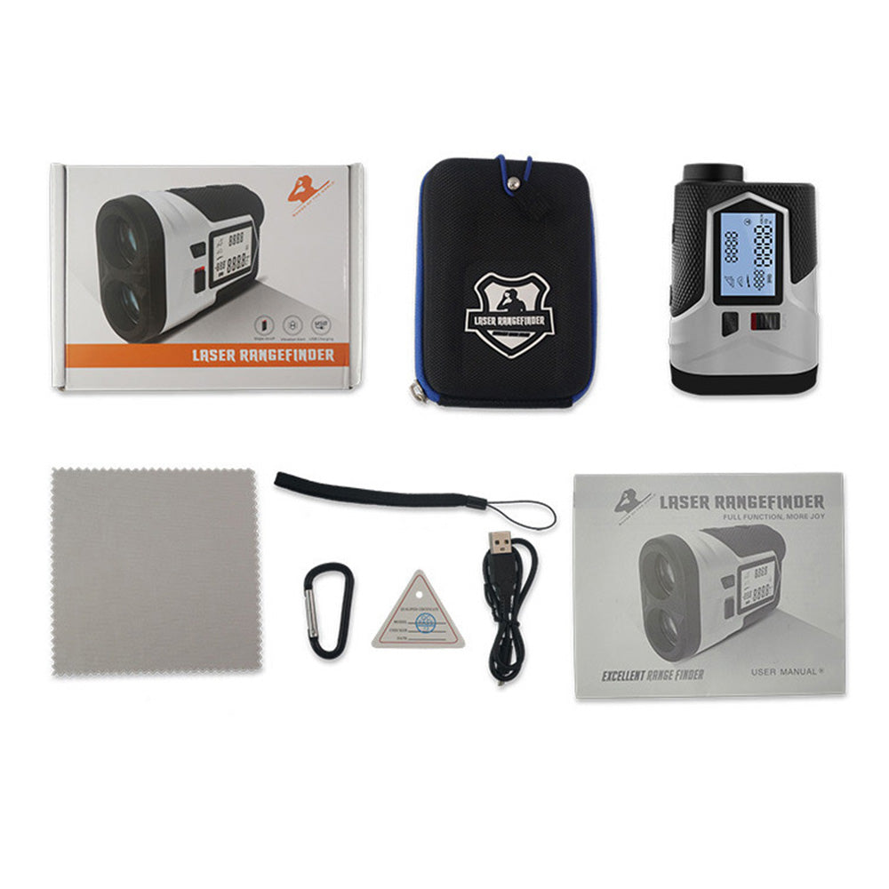 1200M Laser Golf Range Finder With Slope On/Off, LCD Display & Vibration