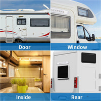 {{ 287MM DUAL LED BUG LIGHT 12/24V AWNING LIGHT AMBER/WHITE LIGHTS W/ SWITCH }} - Buy Car Parts Online at {{ Kaka Auto Parts }}.