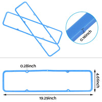 2PCS Valve Cover Rubber Steel Core Gasket Suitable For Chevy SBC 283 305 327 350