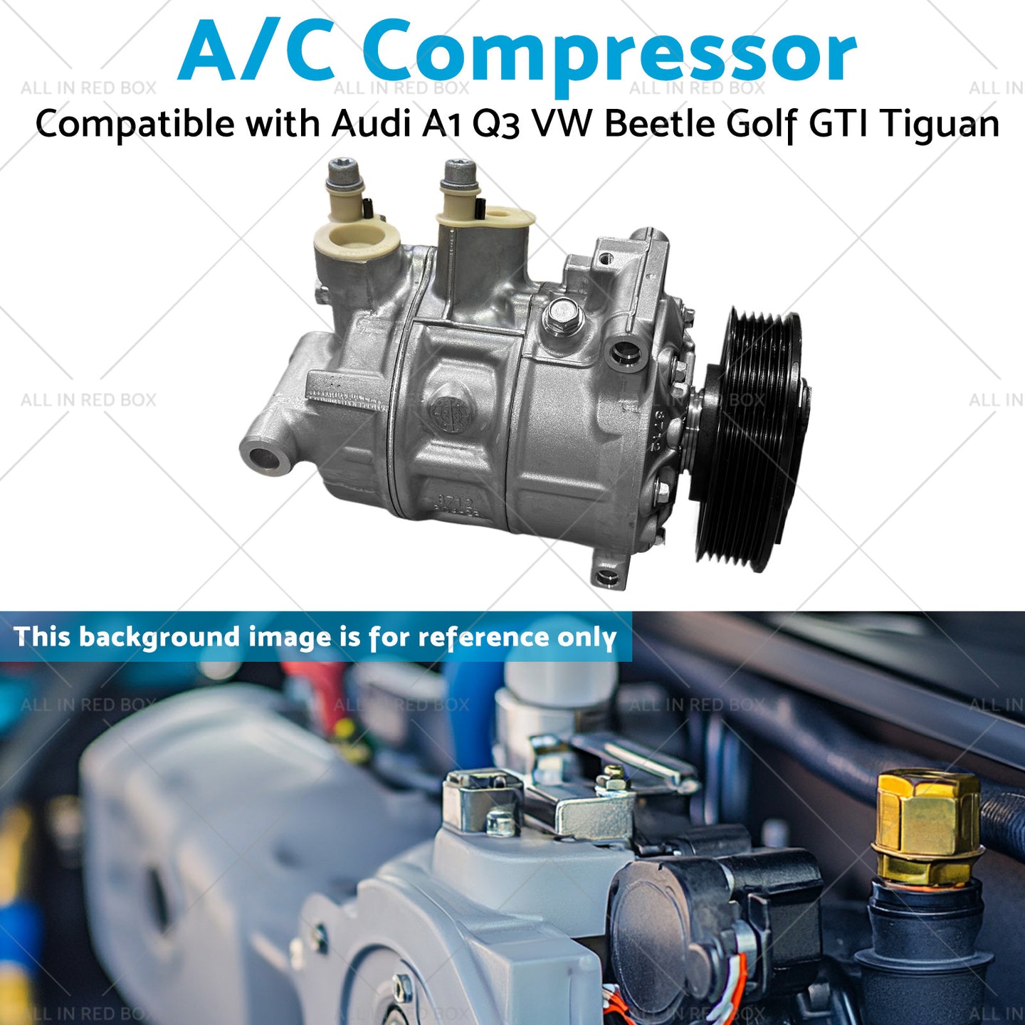 {{ A or C Compressor Suitable for Audi A1 Q3 VW Beetle Golf GTI Tiguan 5Q0820803Q }} - Buy Car Parts Online at {{ Kaka Auto Parts }}.