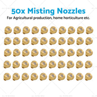 {{ For Cooling System 0. 024 inch  Brass Misting Nozzles Water Mister Sprinkle 50pcs }} - Buy Car Parts Online at {{ Kaka Auto Parts }}.