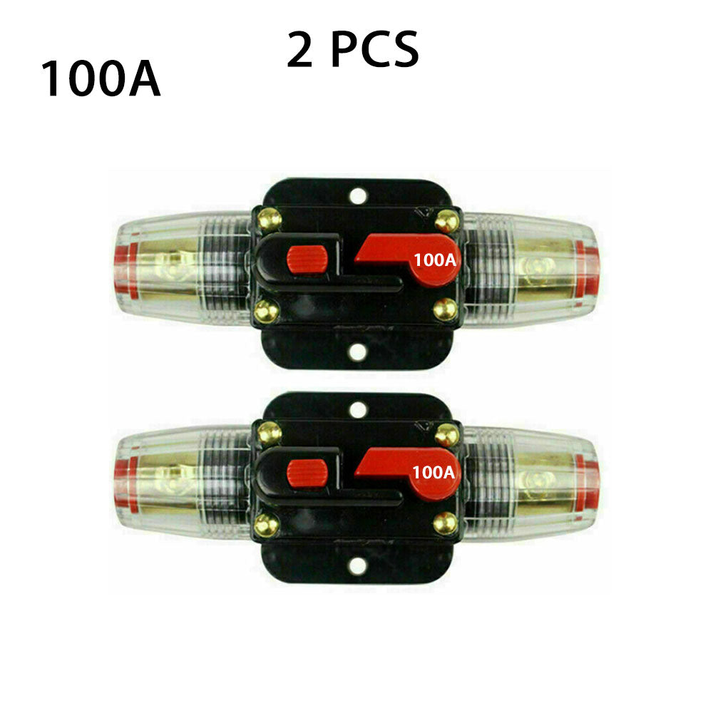 {{ 2 PCS AMP Circuit Breaker Dual Battery IP67 Waterproof 12V 24V Fuse Manual Reset }} - Buy Car Parts Online at {{ Kaka Auto Parts }}.