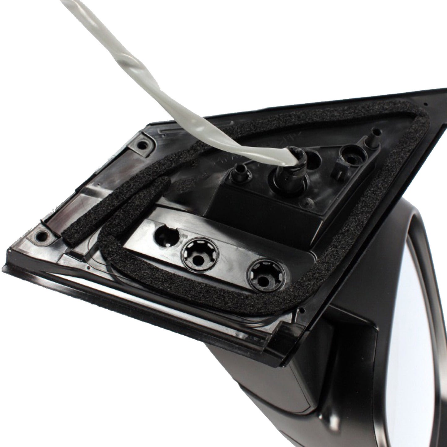 Black No Autofold Right Side Door Mirror Suitable for Toyota RAV4 2013-2018 No Autofold Function