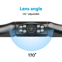170 Angle Car Rear View Reversing HD Camera Back Up Parking Number Plate Night Vision