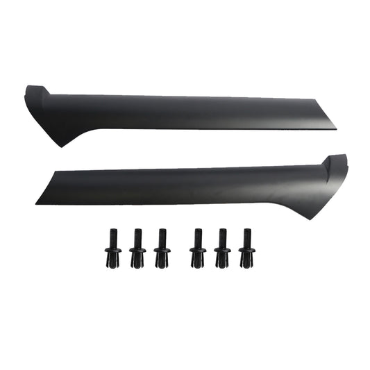 Pair Windscreen Pillar Moldings with Rivets Suitable For Land Rover Discovery 2 1999-2004
