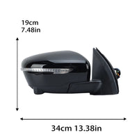 {{ Right Gloss Black 13Pin Mirror with Camera Suitable for Nissan Qashqai J11 14–20 }} - Buy Car Parts Online at {{ Kaka Auto Parts }}.