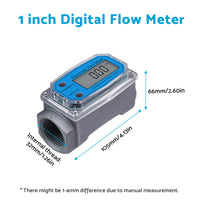 1 or 1. 5 or 2 inch Turbine Digital Diesel Water Fuel Flow Meter Oval Gear Flow Gauge