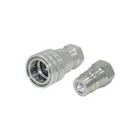 Pair Hydraulic Quick Release Coupling 1 or 2 Inch BSP Suitable For Tractor Loader Male & Female Set