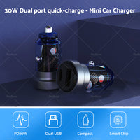 {{ USB C Car Charger Adapter 54W Car Charger Fast Charging Fast USB PD30W QC3. 0 }} - Buy Car Parts Online at {{ Kaka Auto Parts }}.