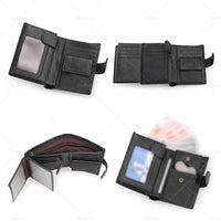 {{ RFID Blocking Leather Wallet Slim Mens Purse Trifold Credit Card Holder }} - Buy Car Parts Online at {{ Kaka Auto Parts }}.