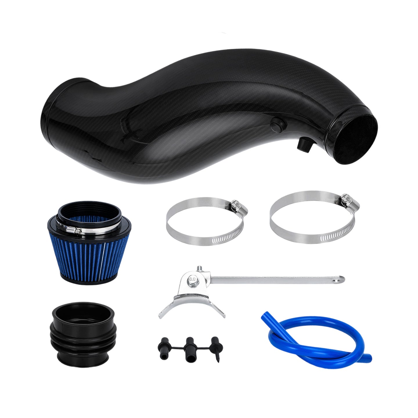 {{ Air Intake Pipe w/ Air Filter Black Plastic Suitable for Honda Civic EG EK 92-00 }} - Buy Car Parts Online at {{ Kaka Auto Parts }}.